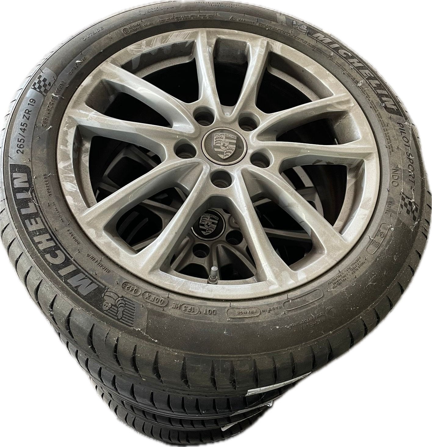 19 inch Porsche velgen met Michelin zomerbanden, Gebruikt, 265 mm, Banden en Velgen, Personenwagen