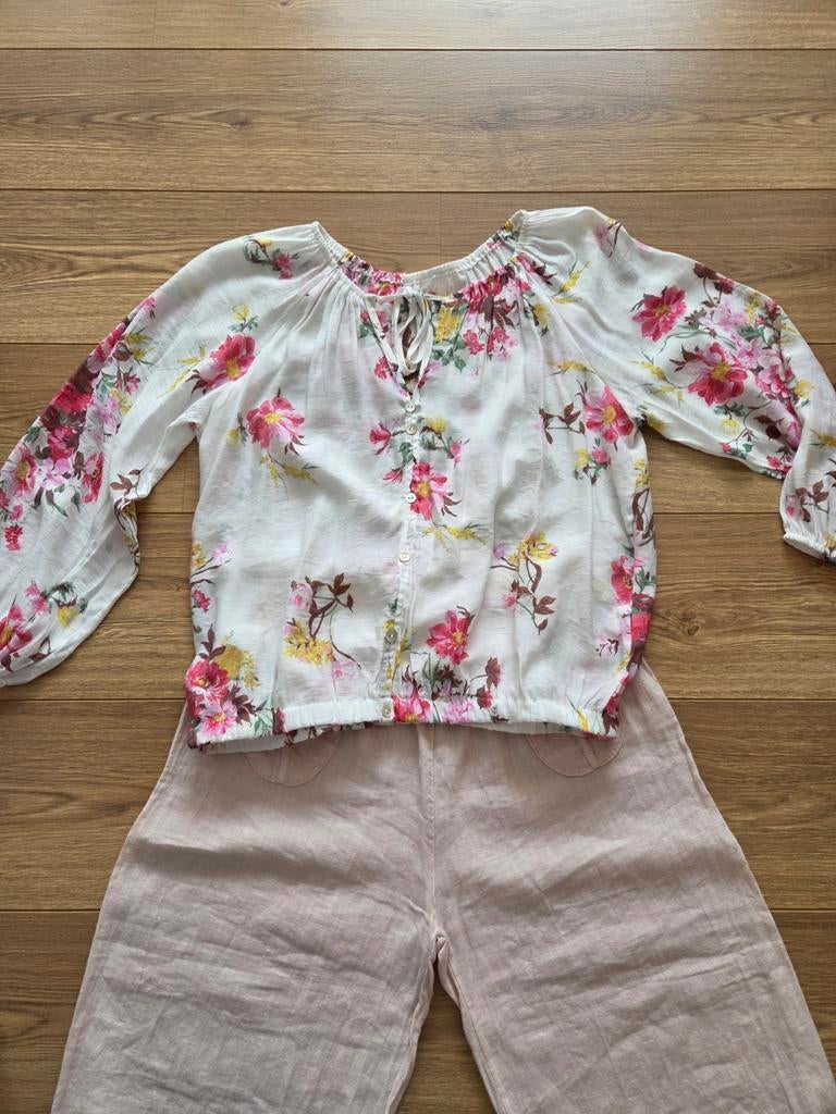 Encuentro Bloemenprint blouse met lange mouwen, Kleding | Dames, Verzenden, Wit, Nieuw, Encuentro Onbekend