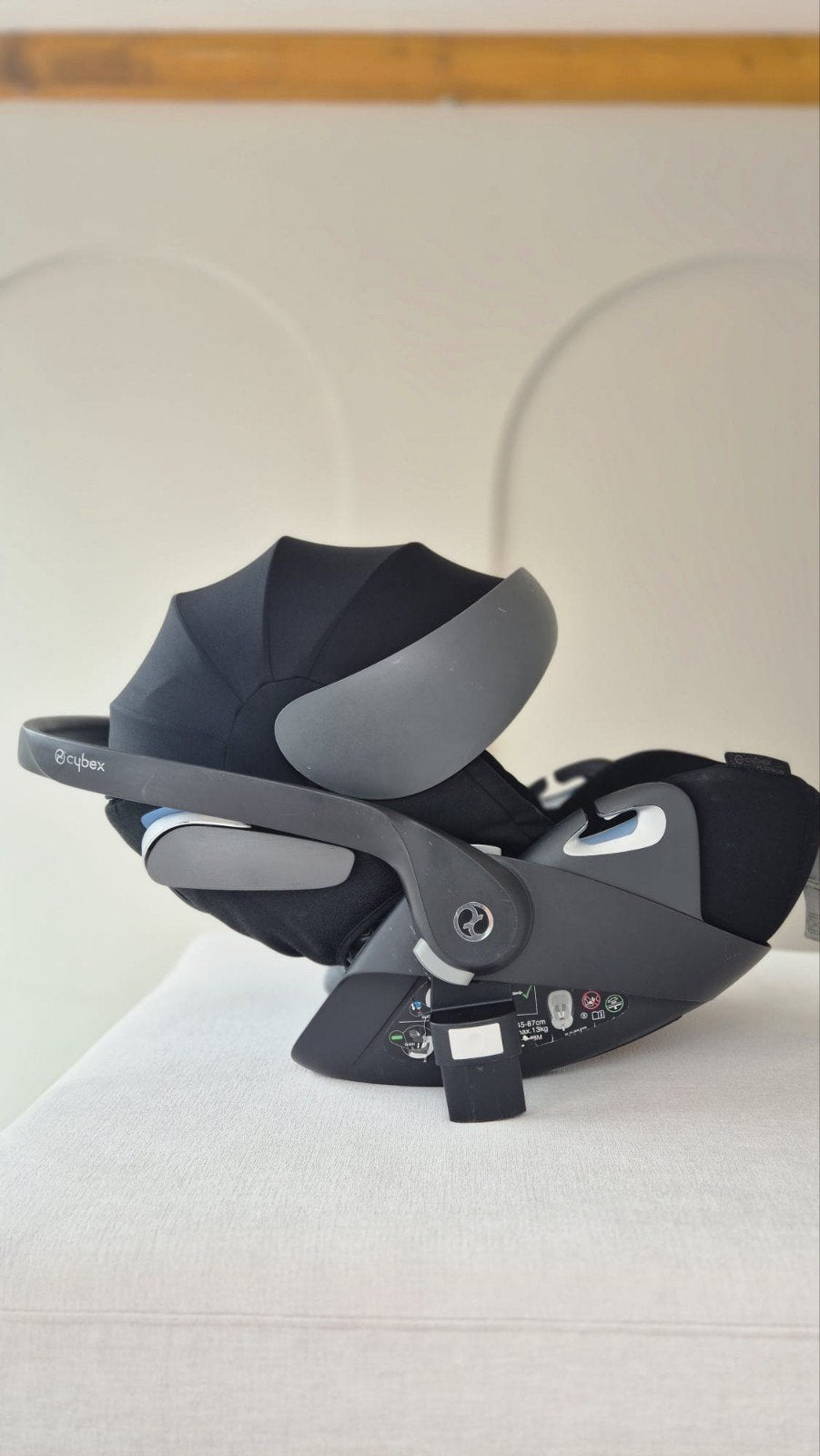 Cybex Platinum Cloud Z i-Size autostoel, Autogordel of Isofix, Zo goed als nieuw, 0 t/m 13 kg, Slaapstand