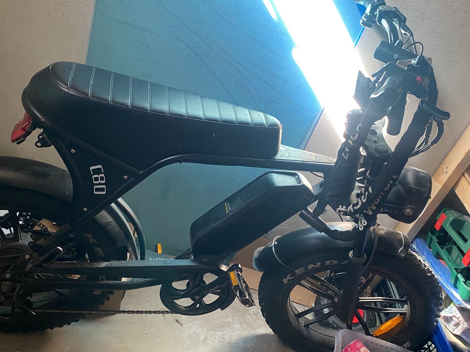 C80 fatbike met twee ketting sloten en twee sleutels, Ophalen of Verzenden, Gebruikt, Maximaal 25 km/u