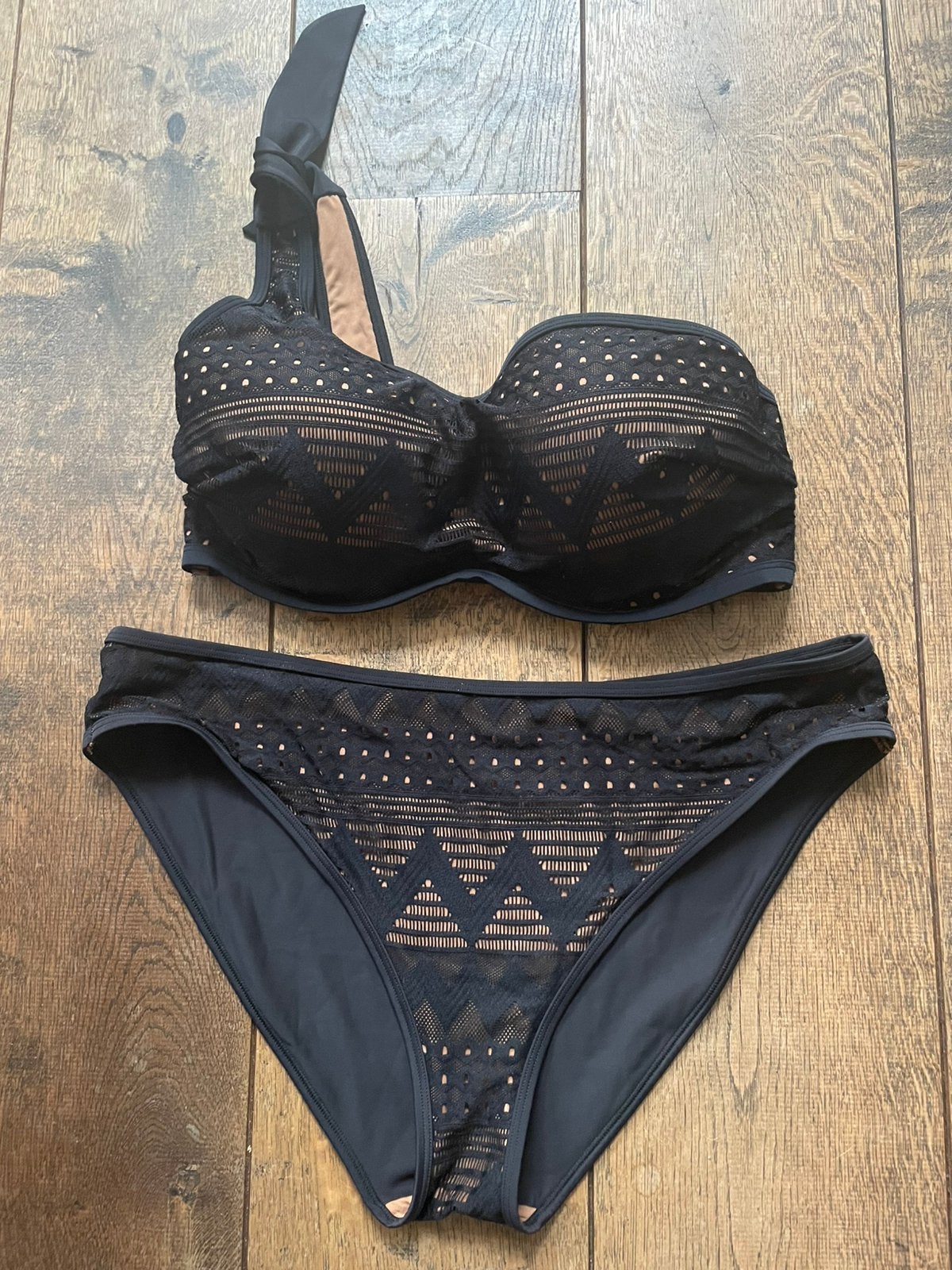 Dolce Vita bikini Marlies Dekkers, 80E/XXL, Verzenden, Zo goed als nieuw, Zwart, Bikini