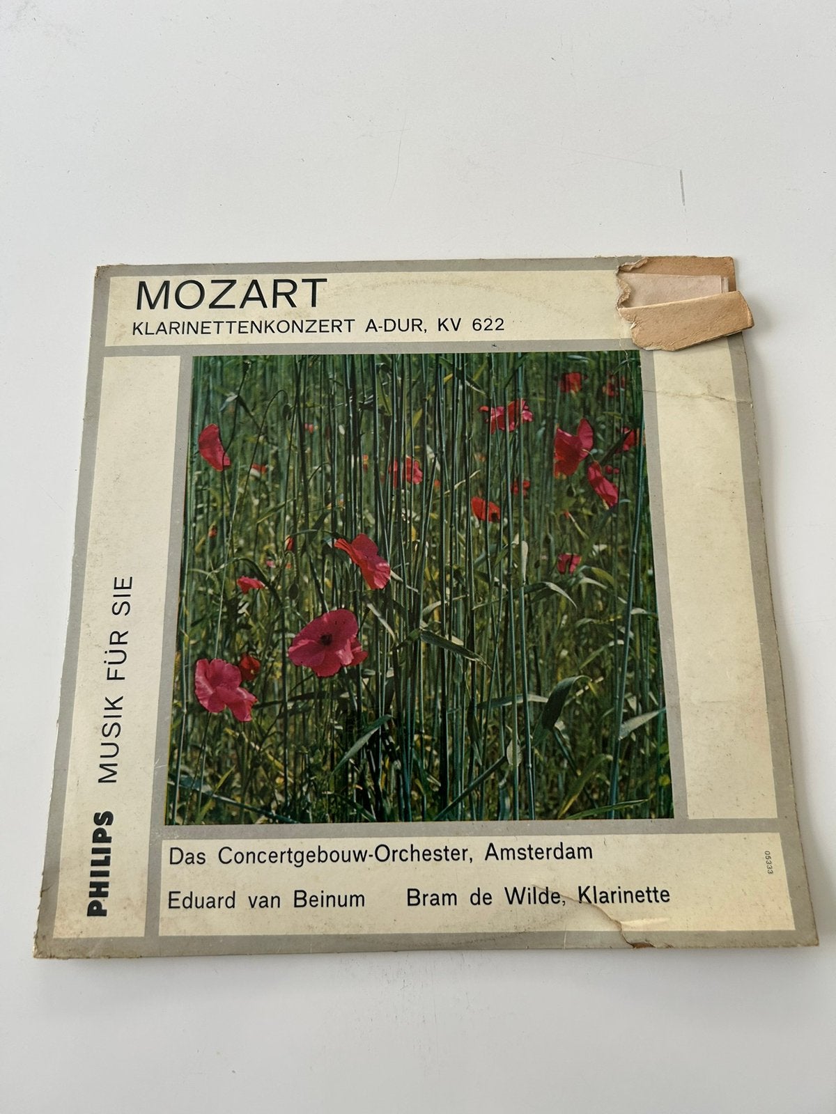 Mozart: Klarinettenkonzert A-Dur, KV 622 - Philips, Cd's en Dvd's, Vinyl | Klassiek, Gebruikt, 10 inch, Ophalen of Verzenden, Classicisme