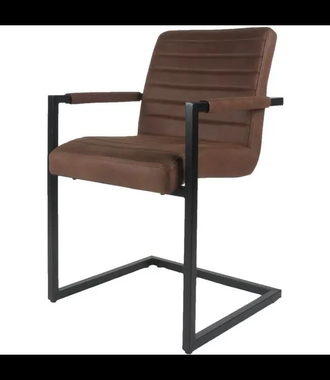 4x Moderne bruine eetkamerstoel - Gratis bezorgd, Shop@moreliving.nl, Nieuw, Ophalen of Verzenden, Modern, Industrieel