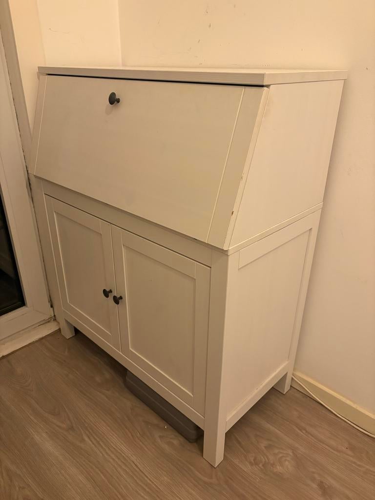 IKEA Hemnes Bureau - Wit, Huis en Inrichting, Kasten | Secretaires, Ophalen, Gebruikt