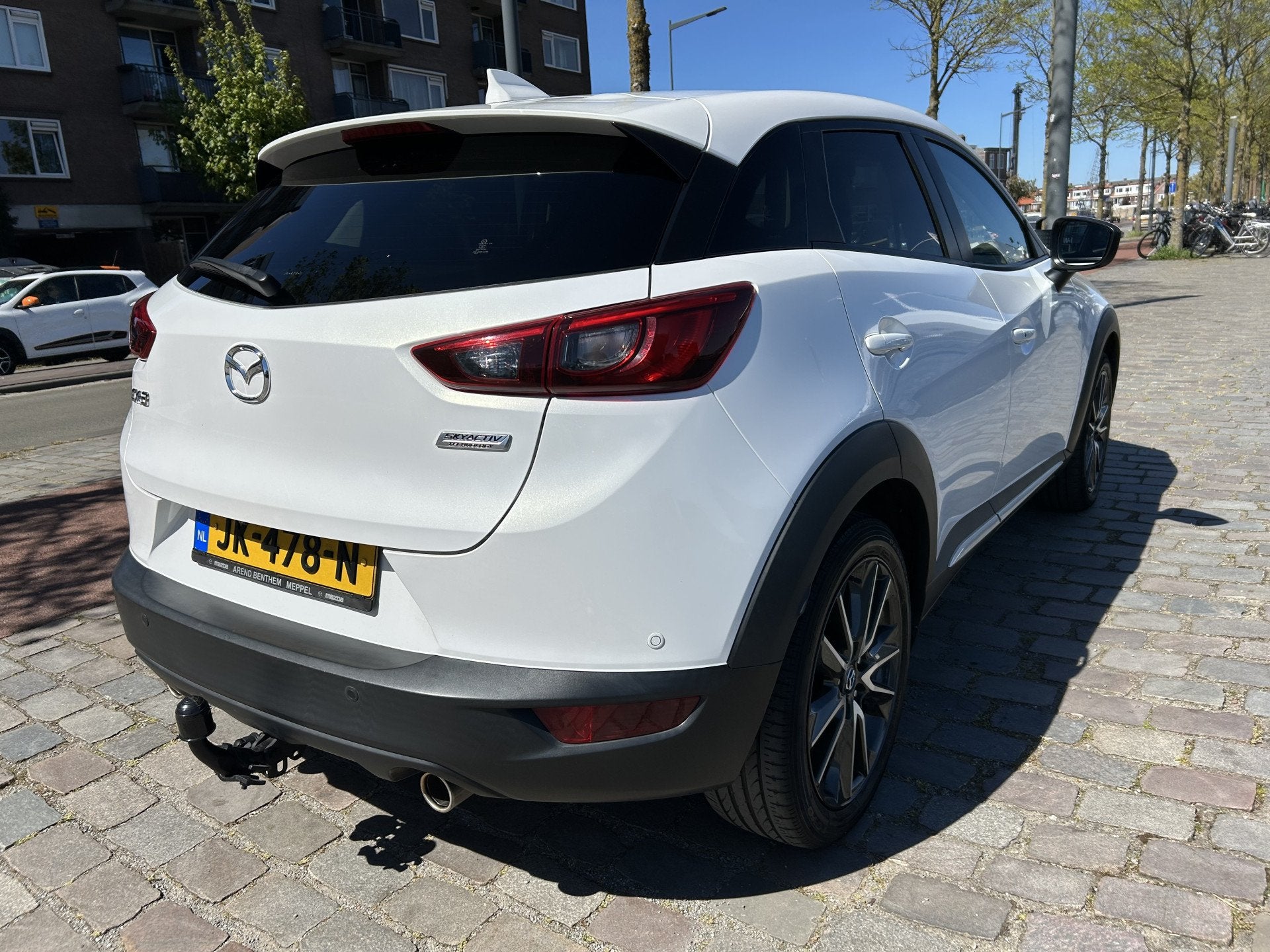 Mazda CX-3 2.0 SkyActiv-G 120 GT-M leer navi/camera airco/ec, Auto's, Voorwielaandrijving, Gebruikt, 4 cilinders, Handgeschakeld