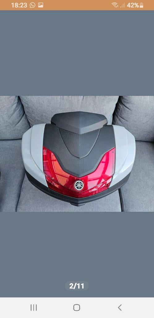 topkoffer platen yamaha (city 50 liter) kappen,deksels, Ophalen of Verzenden, Gebruikt
