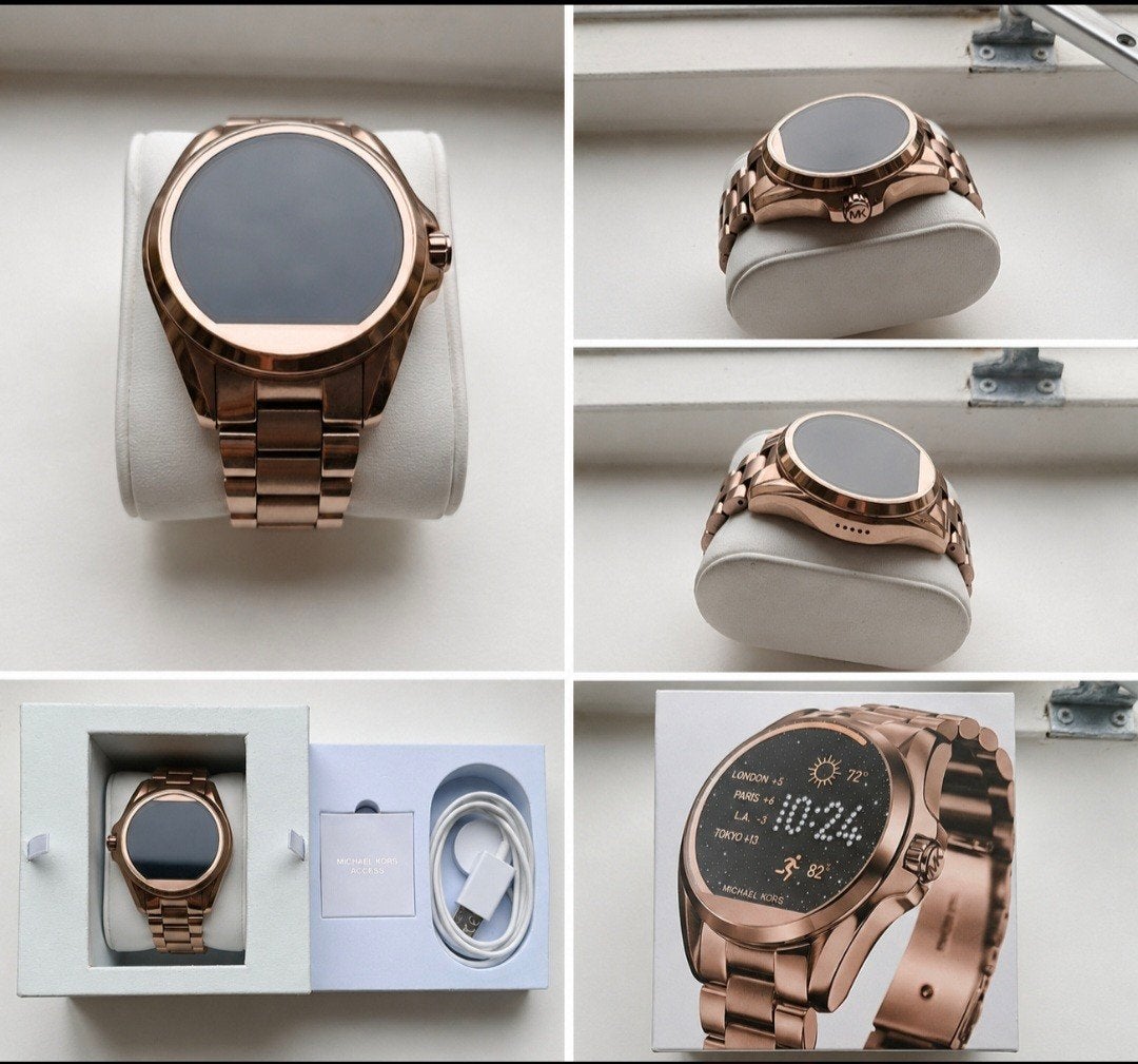 Michael Kors Access Smartwatch Roségoud Compleet met doos, Afstand, Gebruikt, Michael Kors, Ophalen of Verzenden