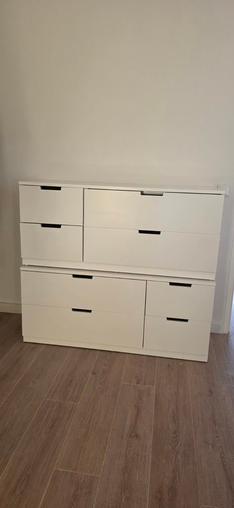 IKEA NORDLI ladekast wit (prijs is voor 2x kasten), Ophalen, 50 tot 100 cm, Zo goed als nieuw, Minder dan 100 cm
