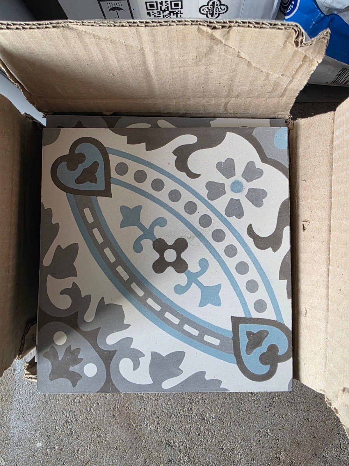 2 dozen Azule VN Gris 10 tegels 20x20x1.6cm, 0.96m² totaal, Doe-het-zelf en Verbouw, Ophalen, Keramiek, Nieuw, 20 tot 40 cm