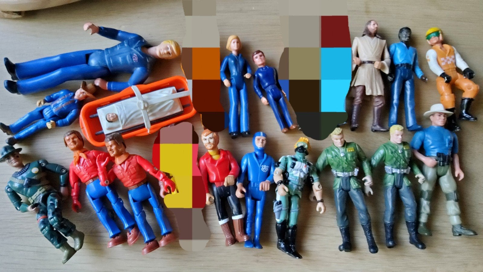 21 Vintage actiefiguren Tonka Fisher-Price Kenner Barter LFL, Ophalen of Verzenden, Gebruikt