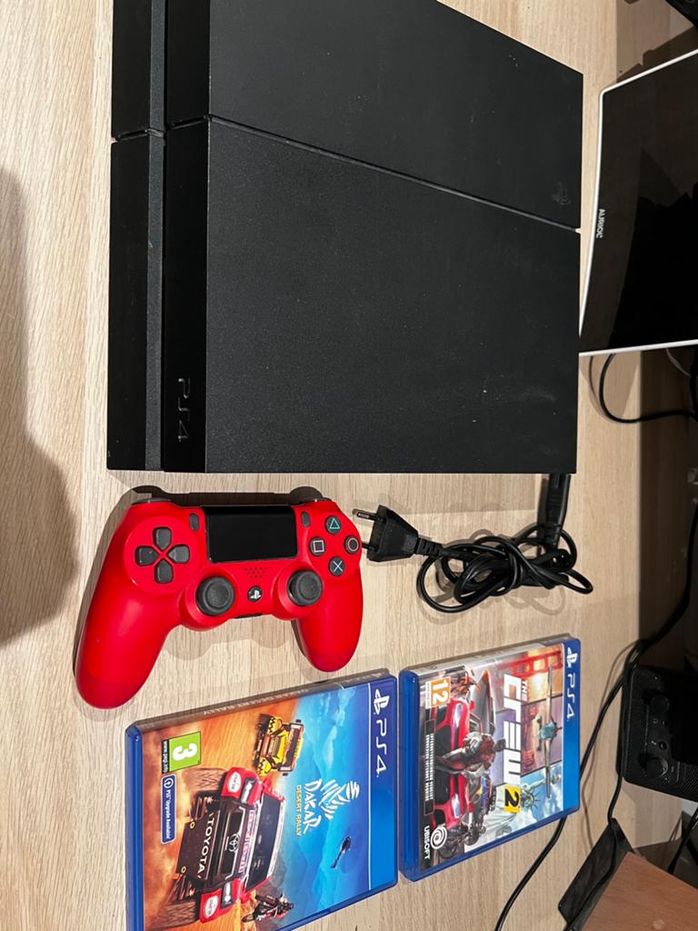 Ps4 met 1 controller en 2 spellen, Ophalen of Verzenden, Gebruikt, Met 1 controller, Original