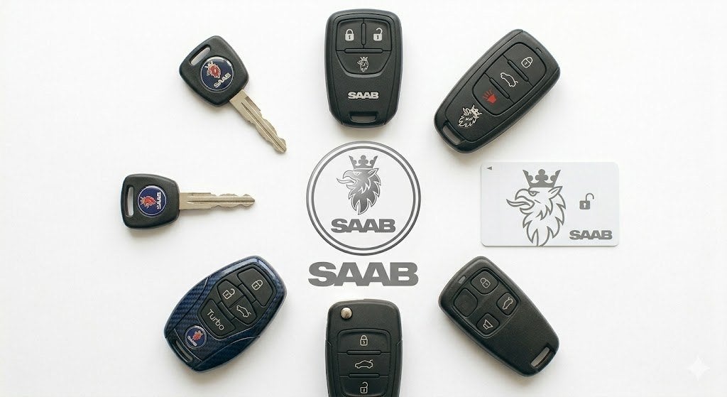 Saab autosleutel reparatie printplaatje vervangen behuizing, Ophalen