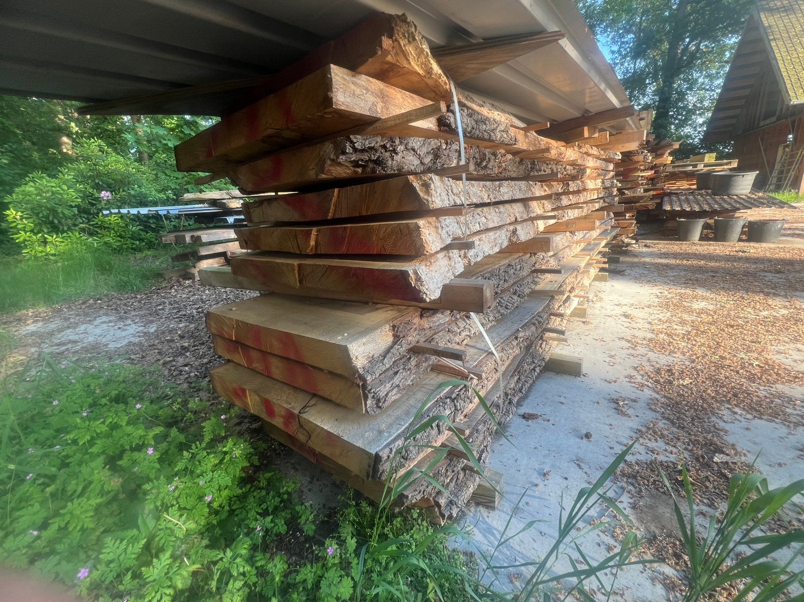 Eiken massief, Doe-het-zelf en Verbouw, Hout en Planken, Eiken, Nieuw, Ophalen of Verzenden, Plank