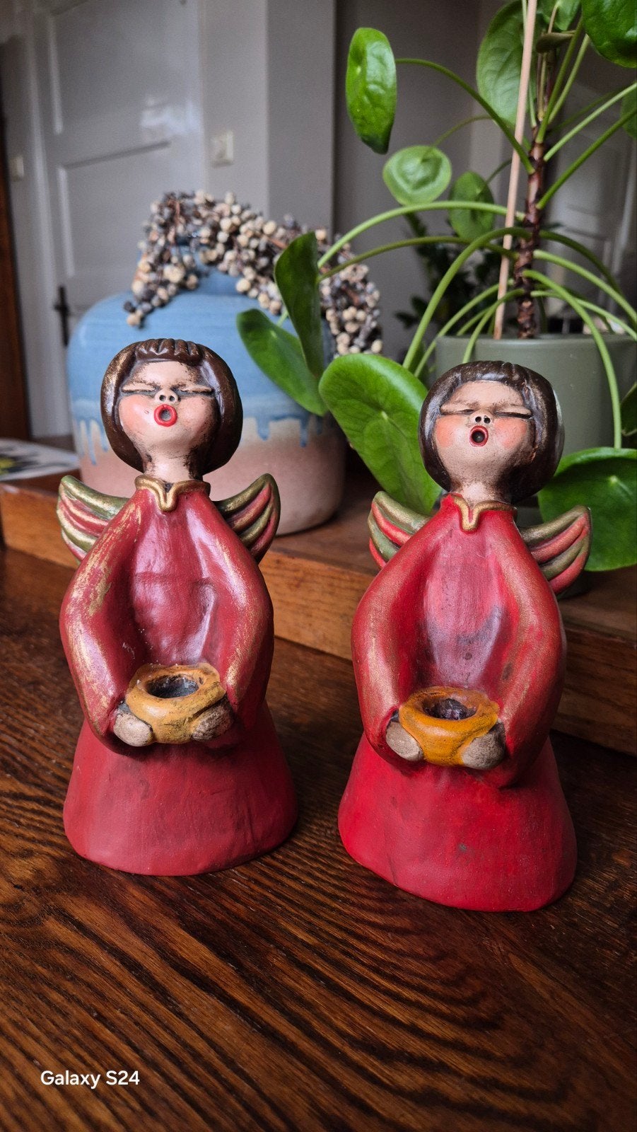 Set van twee Thun Bolzano beeldjes - Kerst decoratie, Huis en Inrichting, Gebruikt, Meerkleurig, Ophalen of Verzenden, Klassiek