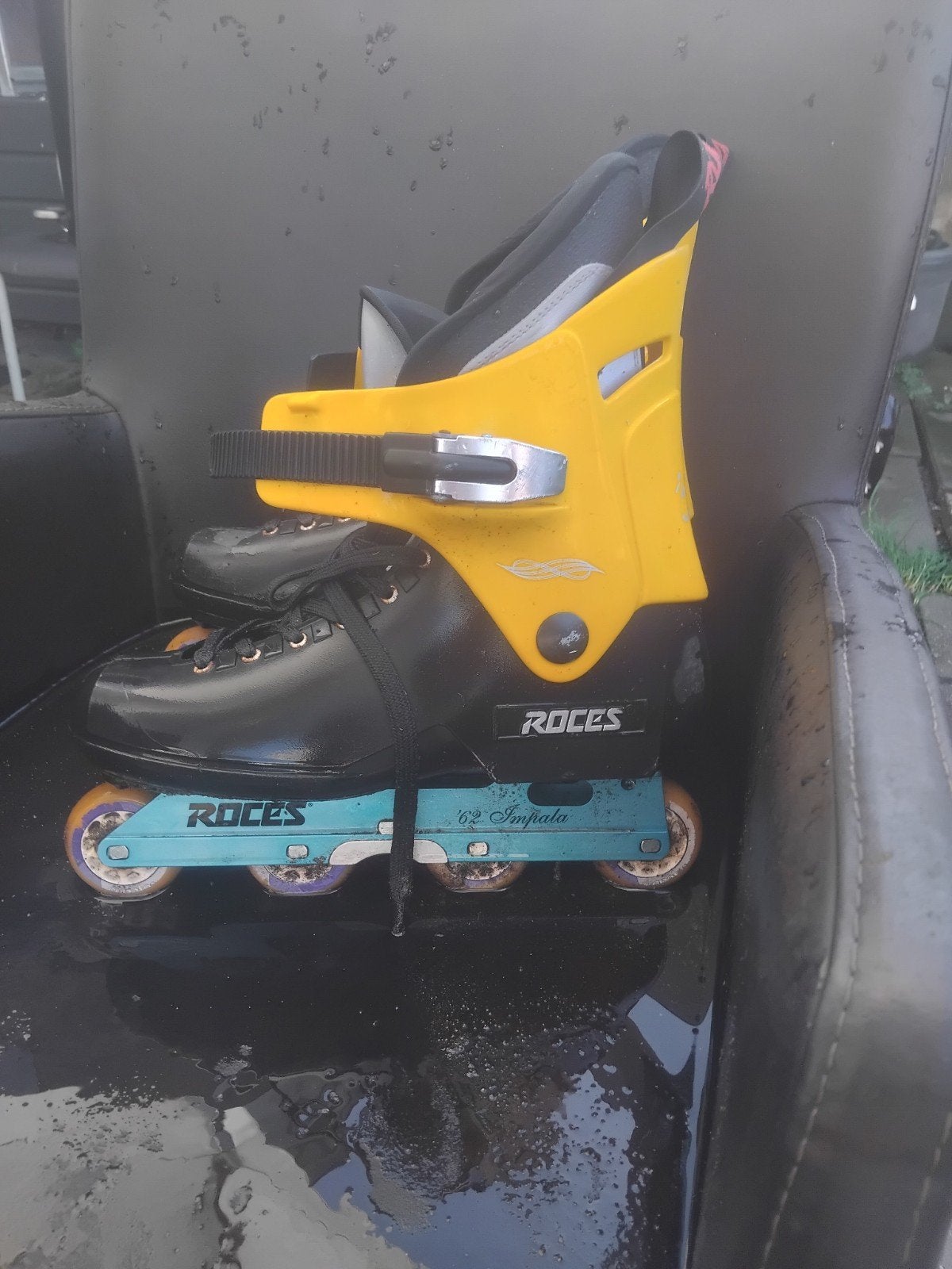 Roces '62 Impala Inline Skates - Geel/Zwart, Ophalen of Verzenden, Gebruikt, Dames