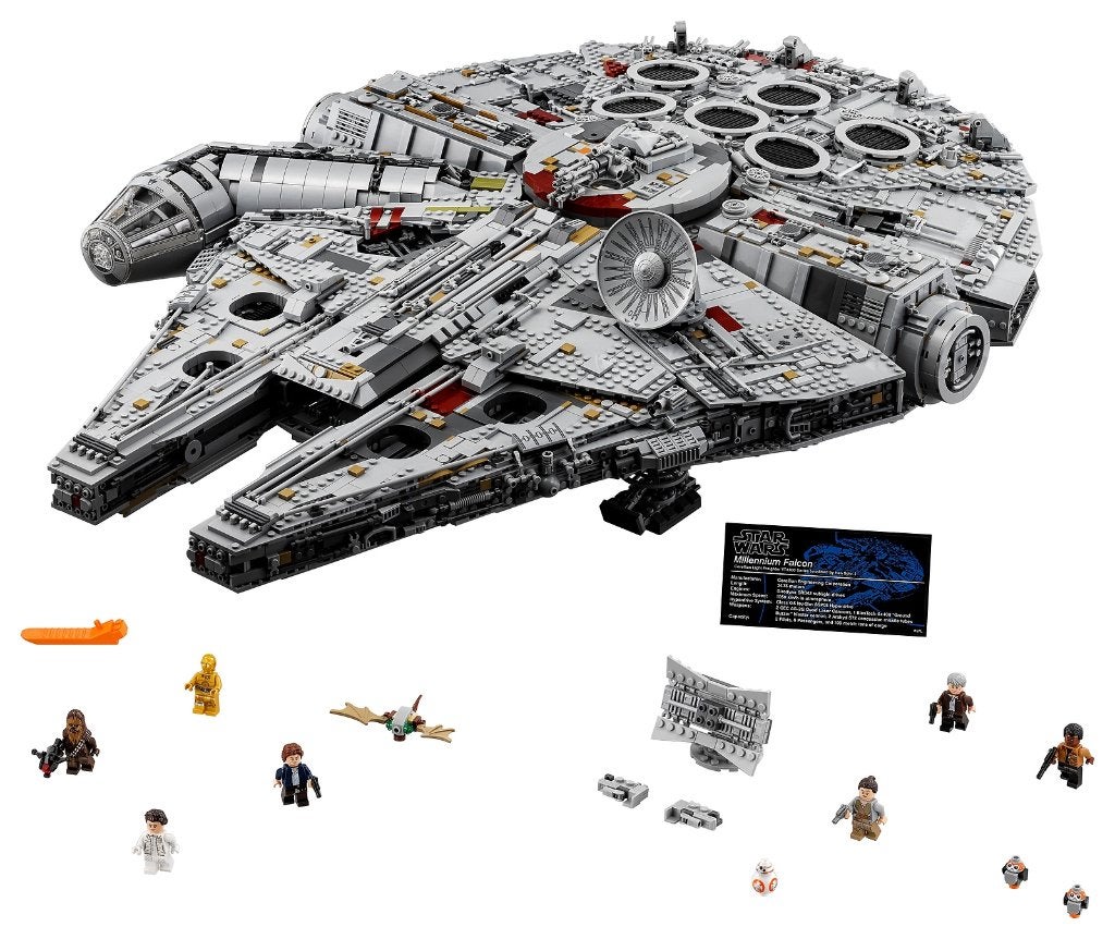 Star Wars Millennium Falcon UCS – Replica Set, licht & stand, Ophalen, Gebruikt, 1:32 tot 1:50