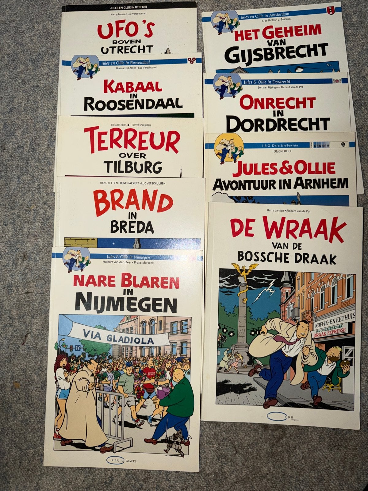 Jules & Ollie stripboeken - Complete serie, Complete serie of reeks, Ophalen of Verzenden, Gelezen