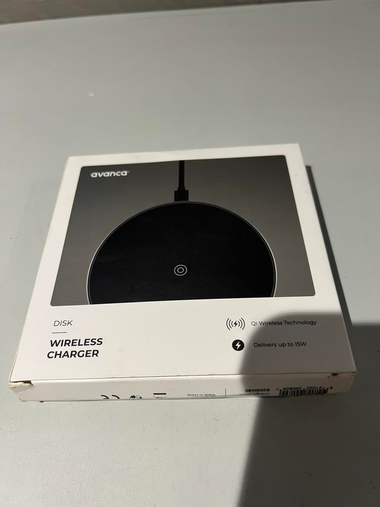Avanca Draadloze Oplader Disk - Nieuw in Doos, Nieuw, Ophalen of Verzenden, Nvt, Nvt