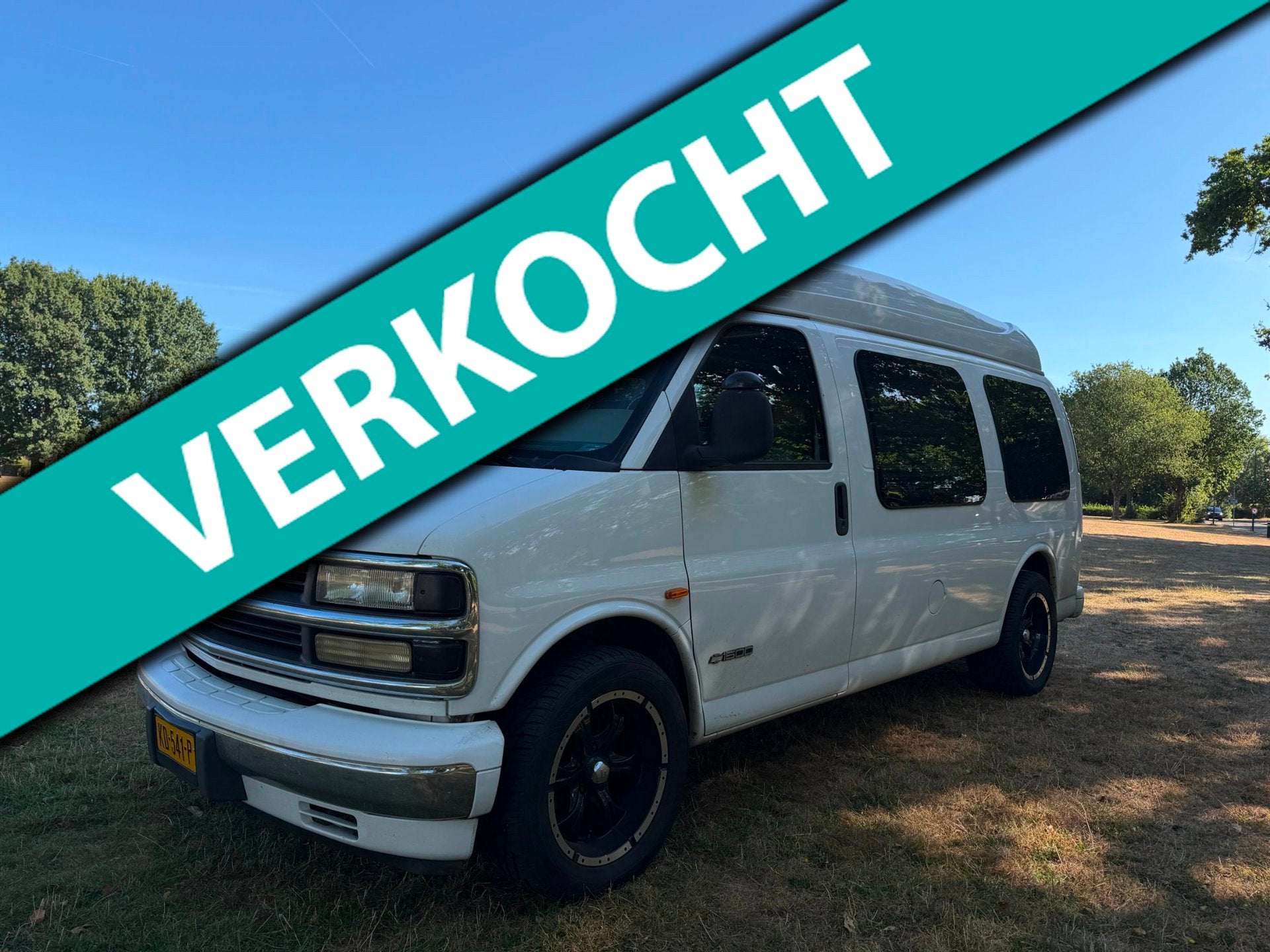 Chevrolet G10 SPORTSVAN 5.7 V8 aut LPG O.B ZEER MOOI !, Caravans en Kamperen, Bedrijf, LPG, Airbags, Overige merken