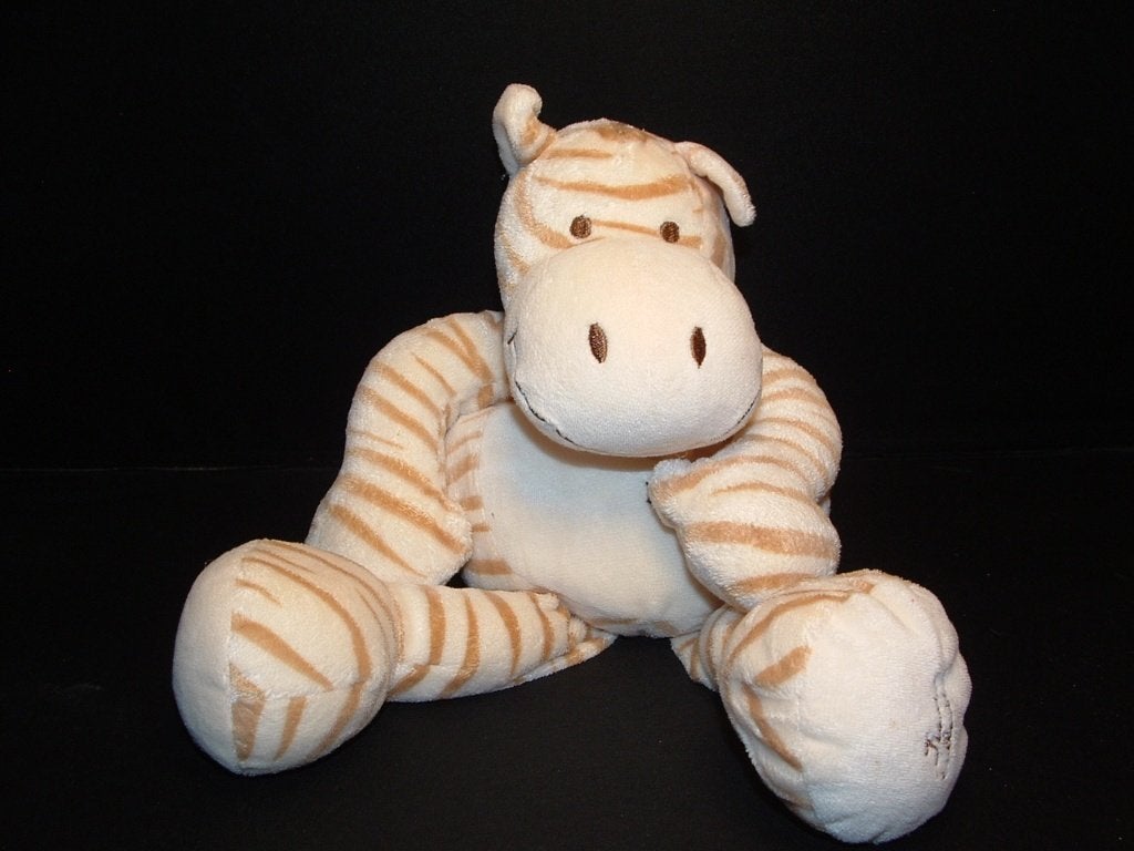 TIAMO ZEBRA VELOURS ROOMWIT MET BEIGE STREEPJES OVER, Ophalen of Verzenden, Nieuw, Overige typen