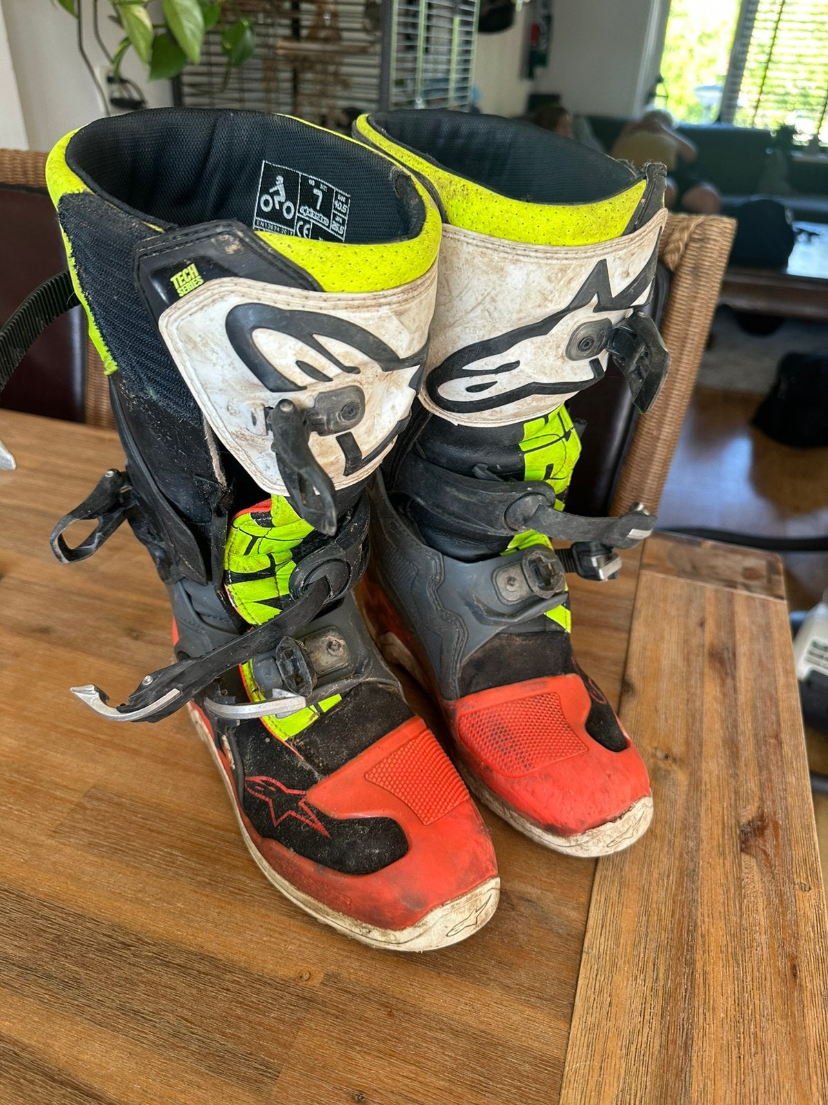 Alpinestars tech 7s mt 40,5, Motoren, Kleding | Motorkleding, Ophalen of Verzenden, Tweedehands, Laarzen