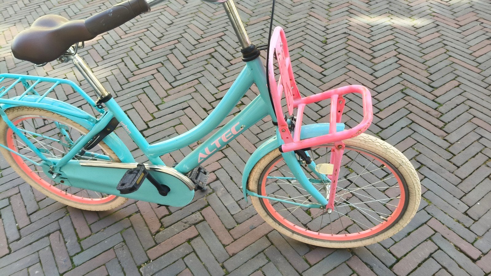 kinderfiets 20 inch, Ophalen