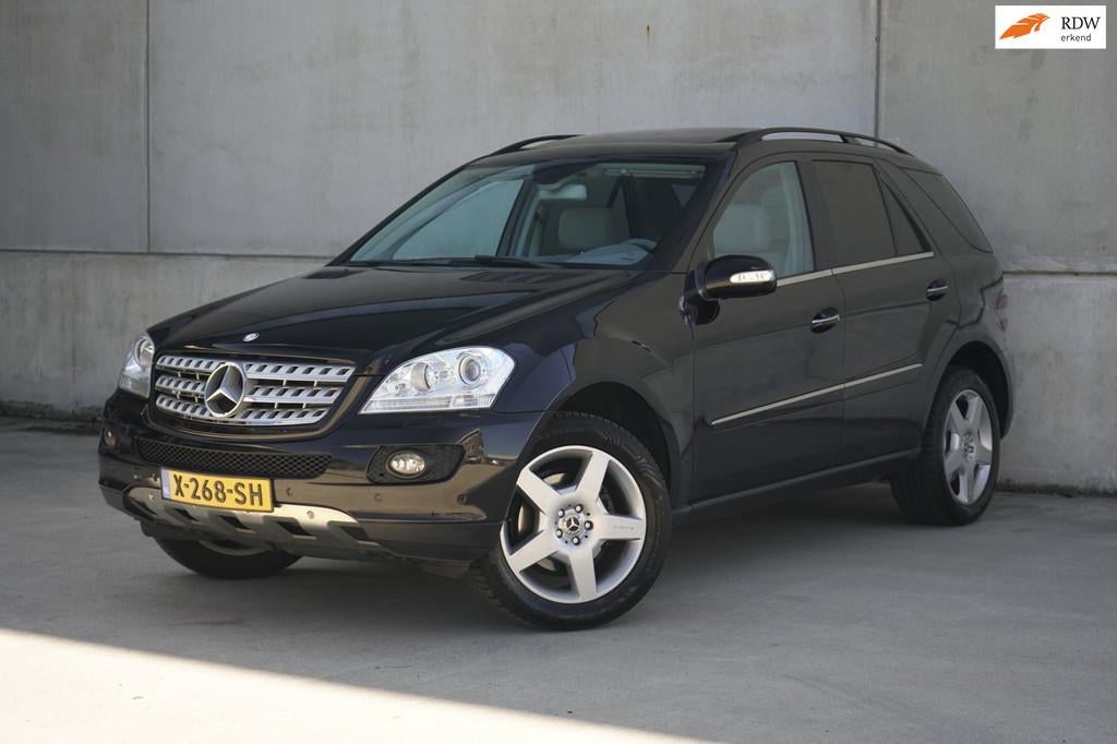 Mercedes-Benz M-klasse 350 Trekhaak incl BTW, Yougtimer NAP, Automaat, Gebruikt, Zwart, Startonderbreker