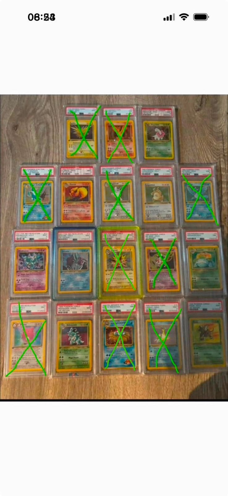 Grote Collectie PSA 9 Pokémon Kaarten - 1st Edition, Ophalen, Zo goed als nieuw, Meerdere kaarten, Foil