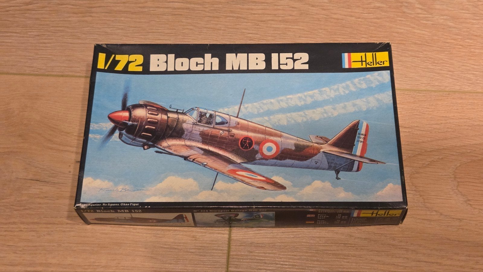 Heller Bloch MB 152 – 1:72 modelbouwkit (vintage), Hobby en Vrije tijd, Modelbouw | Vliegtuigen en Helikopters, 1:72 tot 1:144
