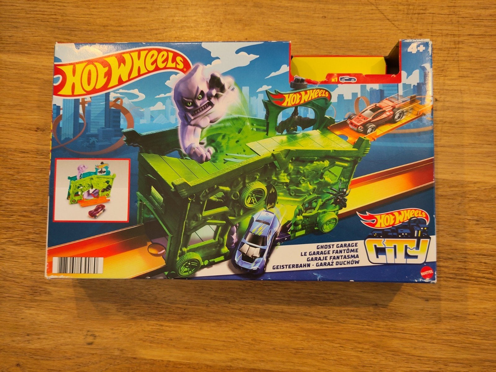 Hot Wheels Ghost Garage met auto - Spookstation, Kinderen en Baby's, Ophalen, Gebruikt