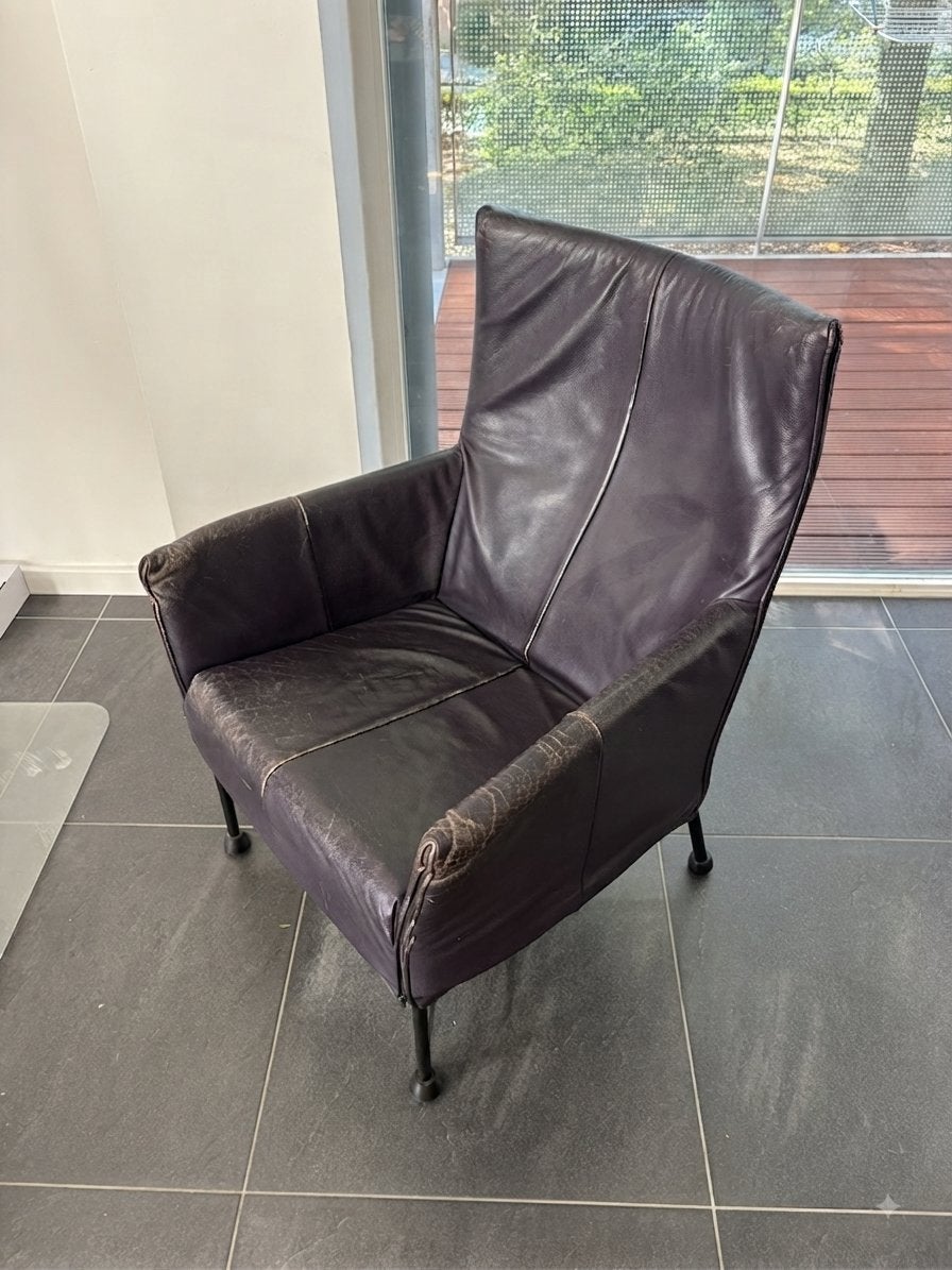 Charly fauteuil van Montis, Ophalen, Gebruikt, Leer, 75 tot 100 cm