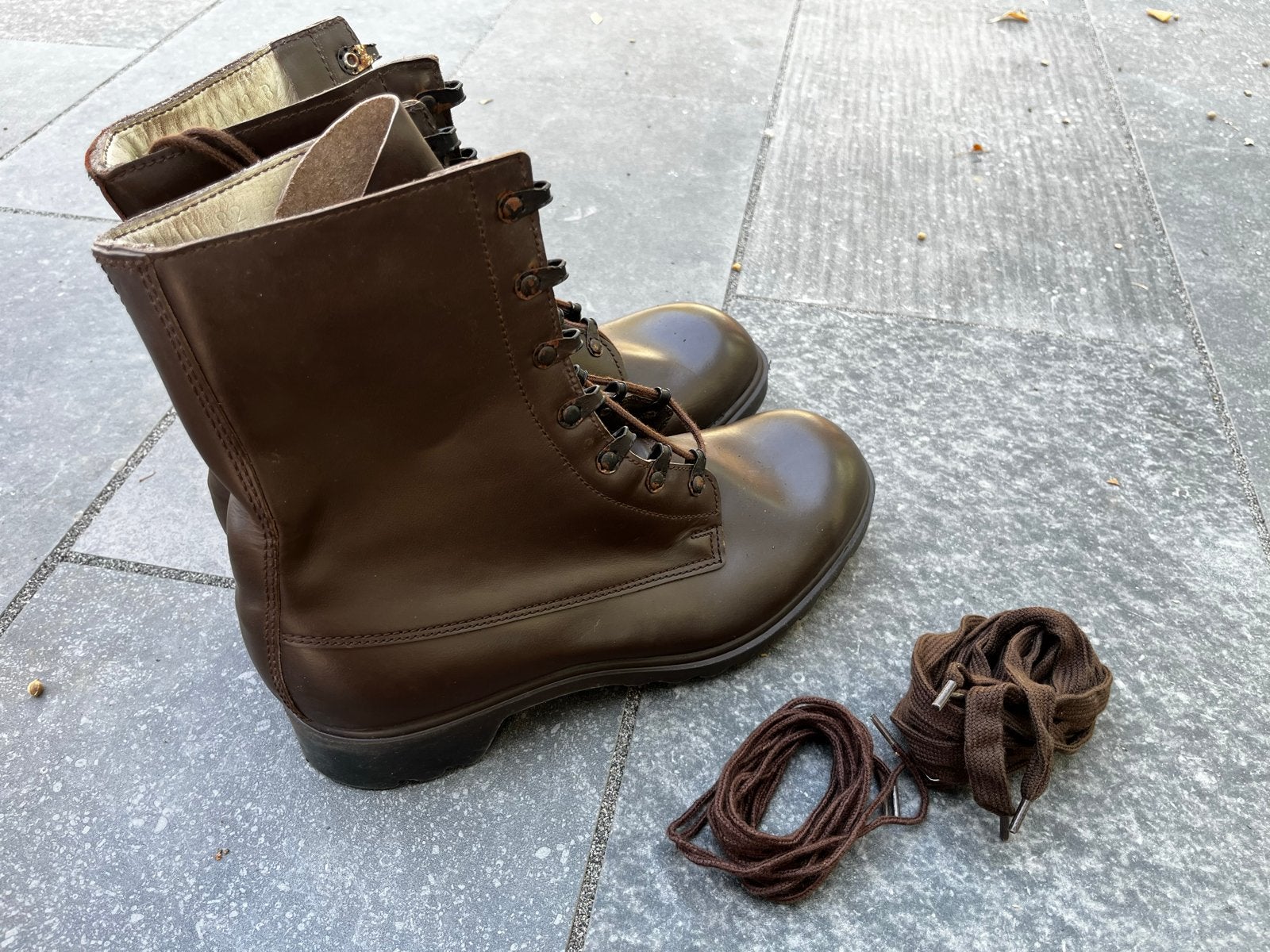 Vintage Ongebruikte Bruine Kisten Jaren '70/'80, Ophalen of Verzenden, Zo goed als nieuw, Bruin, Boots