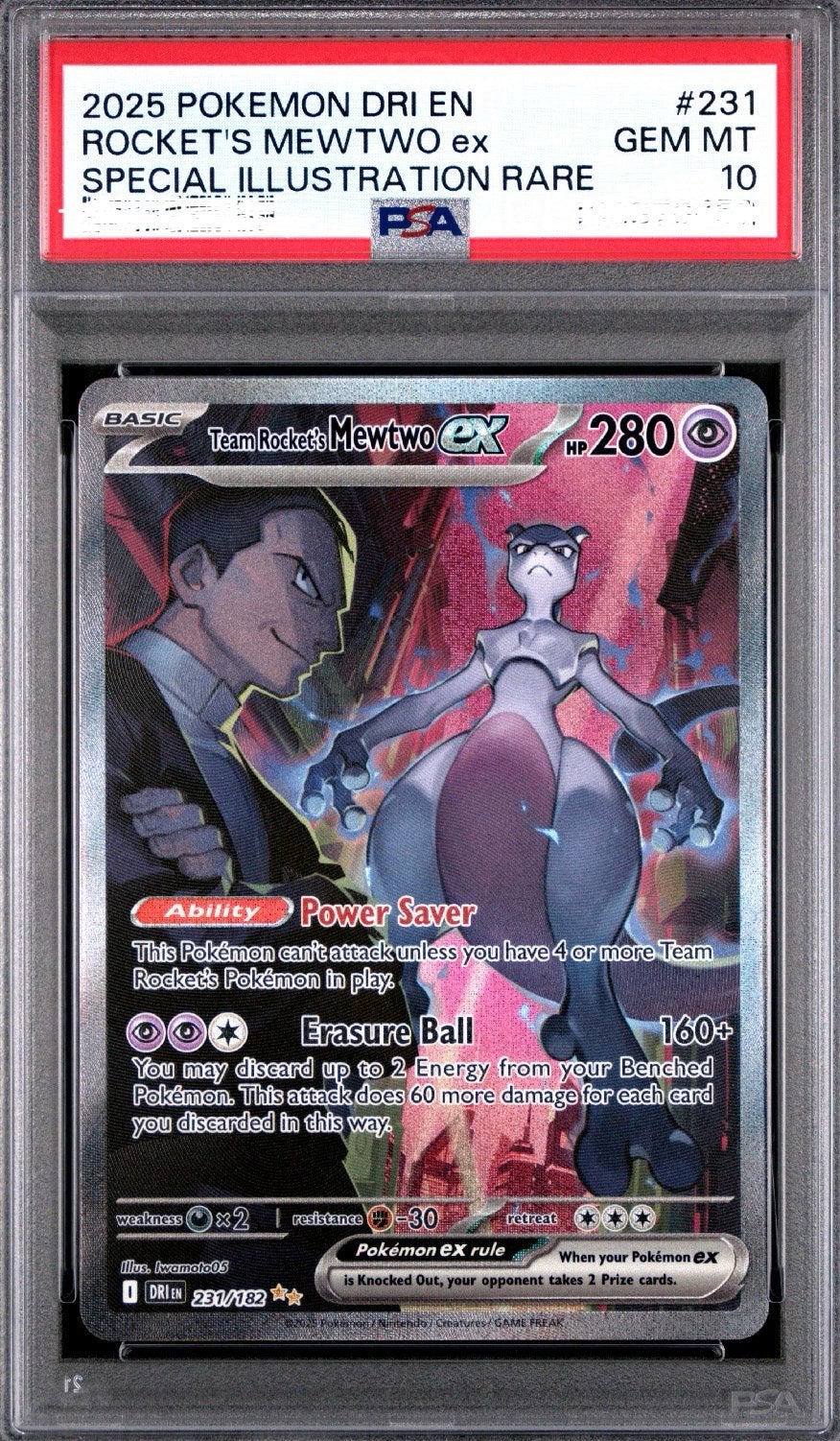 Mewtwo 231 PSA 10!, Ophalen of Verzenden, Zo goed als nieuw