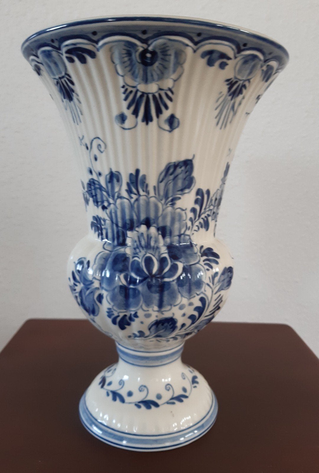 Delftsblauw kelkvaas., Ophalen of Verzenden