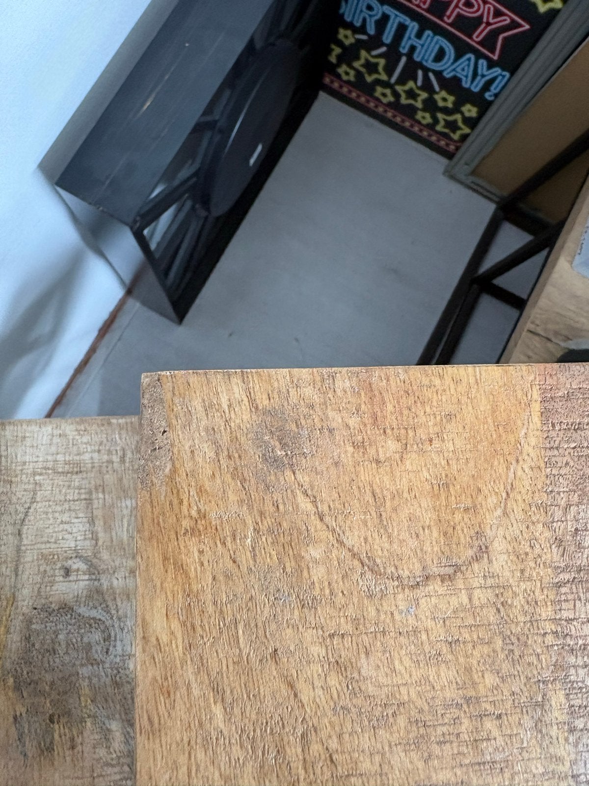 Houten plantentafel van Van den Bommel (100x40x40 cm), Ophalen, Gebruikt, Bruin, Hout