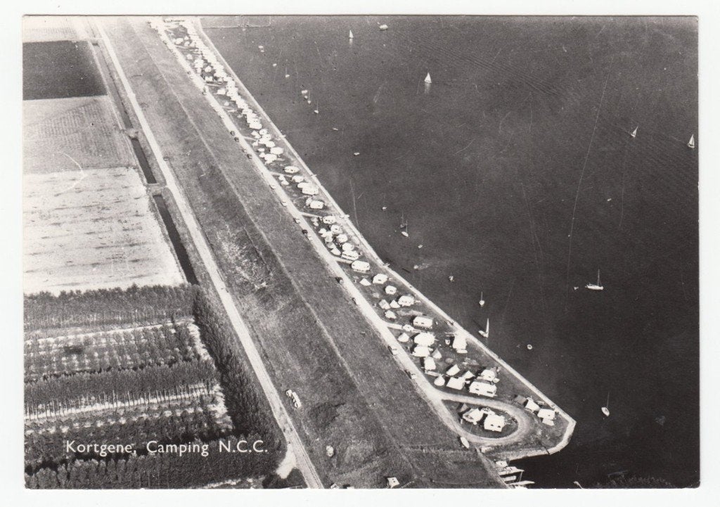 Kortgene Luchtfoto Camping N.C.C. Ongelopen, Verzenden, 1980 tot heden, Ongelopen, Zeeland