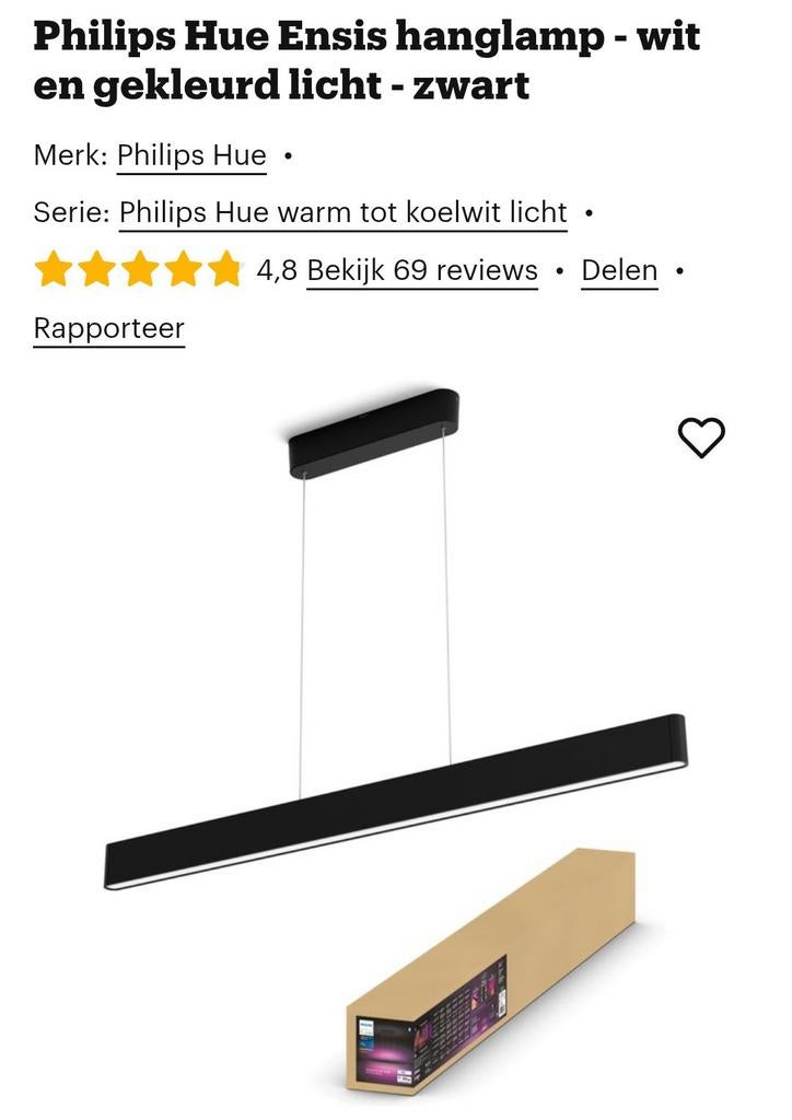 HUE ensis NIEUW, Huis en Inrichting, Lampen | Hanglampen, Ophalen of Verzenden, Nieuw, Minder dan 50 cm