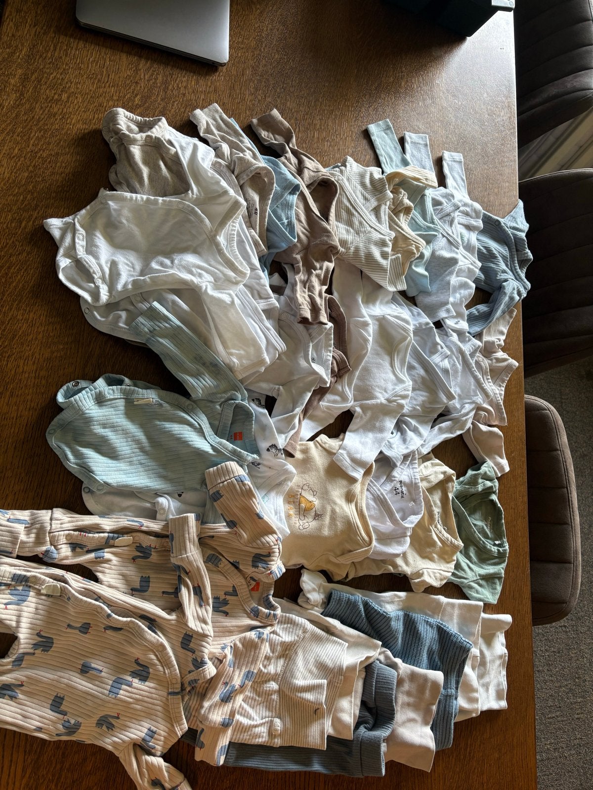 Grote set babykleding: rompers en broekjes (maat 44), Ophalen of Verzenden, Gebruikt, Jongetje of Meisje