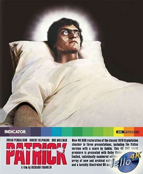 Blu-ray 4K: Patrick, L.E. (1978 Susan Penhaligon) UK nNLO, Ophalen of Verzenden, Nieuw in verpakking, Horror