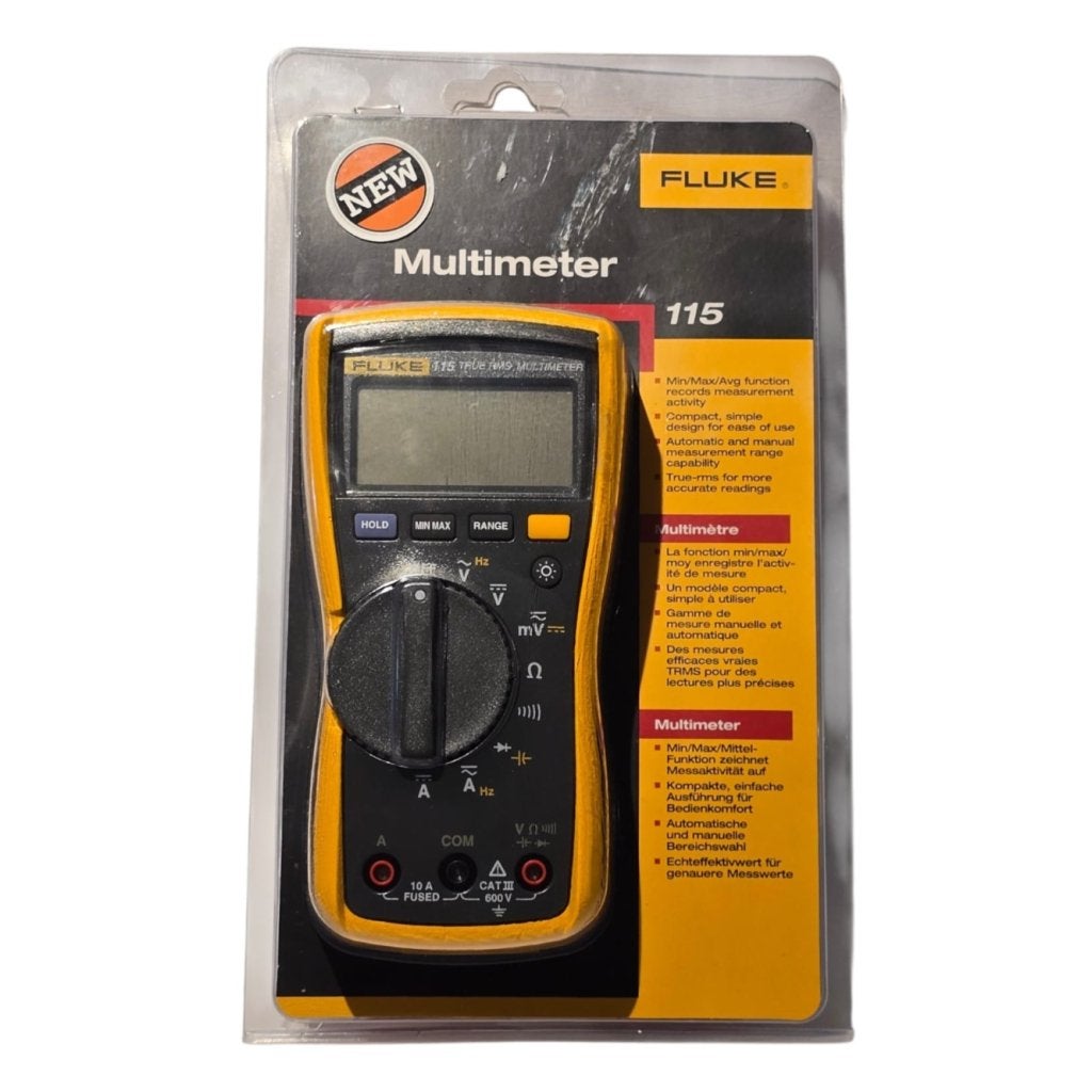 Fluke 115 EUR True-RMS Multimeter AC/DC 600V | Nieuw, Fluke, Nieuw, Support@fluke.com, 6920 Seaway Blvd
Everett, WA 98203
USA