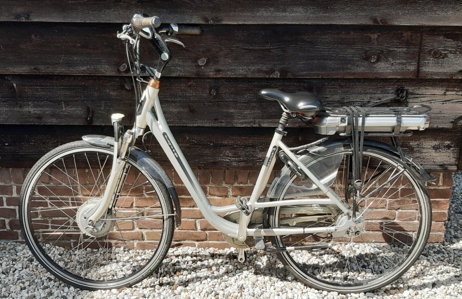 Batavus Allegro E-go, hoogte 48 cm, kleur titaan, Ophalen, Gebruikt, Batavus, 47 tot 51 cm