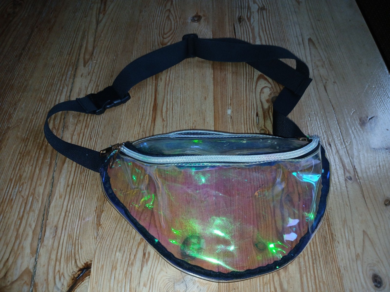 Geweldig op festivals deze doorzichtige heuptas / fanny pack, Ophalen of Verzenden, Zo goed als nieuw, Overige kleuren, Overige typen