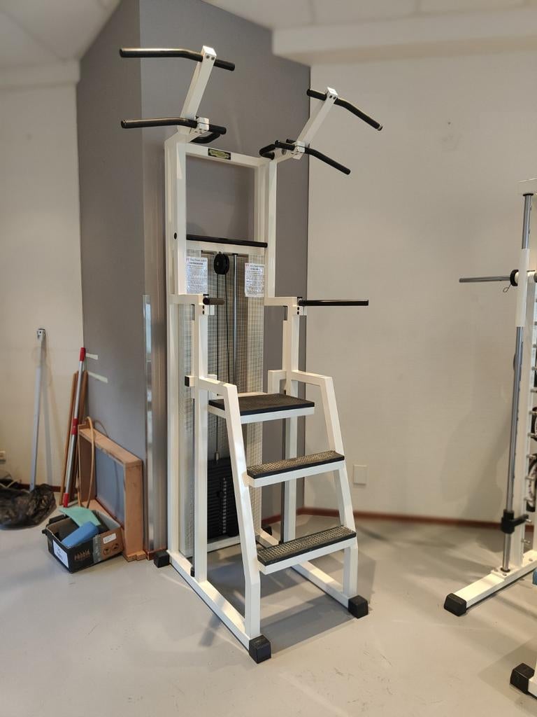 Technogym easy power station isotonic chin dip, Sport en Fitness, Fitnessmaterialen, Zo goed als nieuw, Overige typen, Armen, Borst