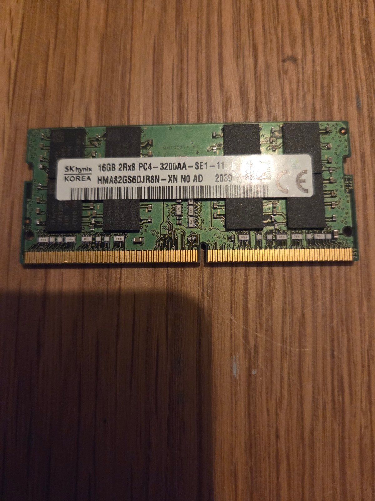16GB PC4 3200AA, Computers en Software, DDR4, Ophalen of Verzenden, Zo goed als nieuw, Desktop
