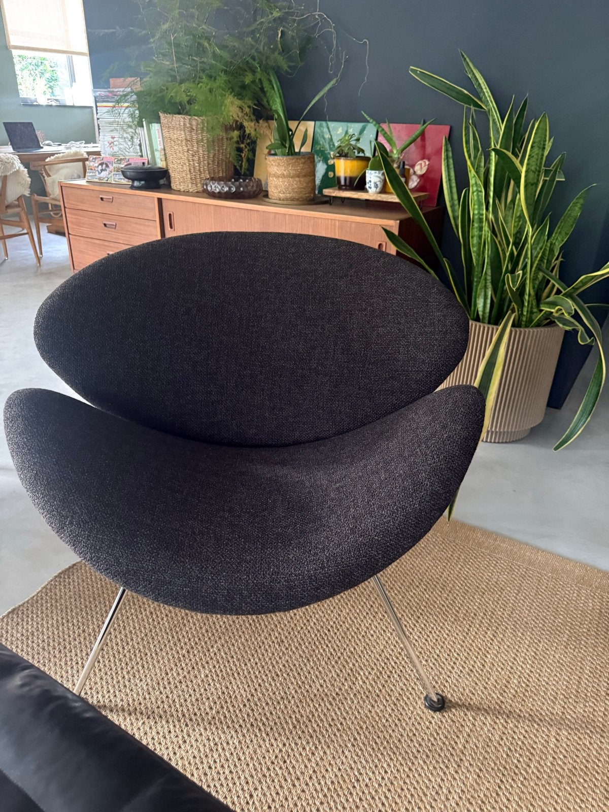 Nieuw gestoffeerde Orange Slice - Artifort, Ophalen, Bruin, Vintage - mid century modern - modern, Zo goed als nieuw