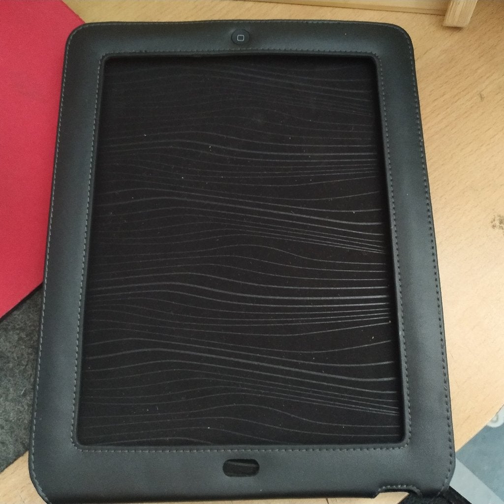 Belkin iPad leer zwarte hoesje, Computers en Software, Tablet-hoezen, Ophalen of Verzenden, Zo goed als nieuw, 10 inch, Bescherming voor- en achterkant