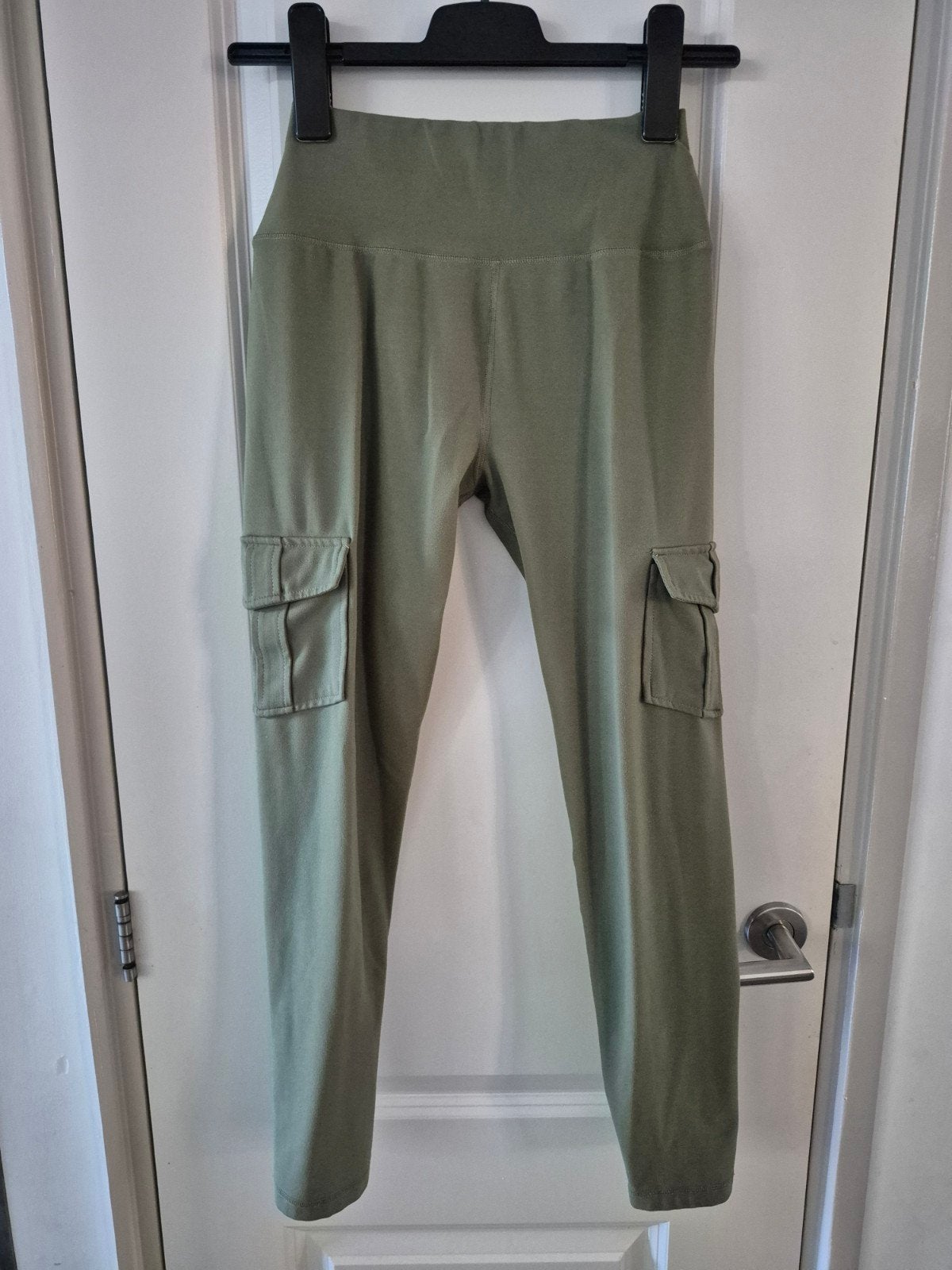 Leggingbroek legging broek cargo stretch khaki groen 158 164, Ophalen of Verzenden, Meisje