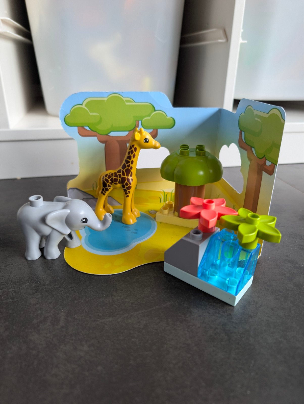 Lego Duplo Safari Dieren Set - Giraffe & Olifant, Overige thema's, Verzenden, Zo goed als nieuw, Duplo