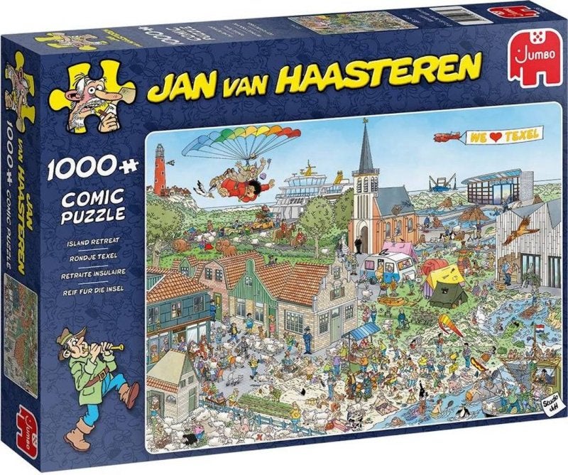 Jan van Haasteren - Rondje Texel - 1000 stukjes, Ophalen of Verzenden, 500 t/m 1500 stukjes, Nieuw, Legpuzzel