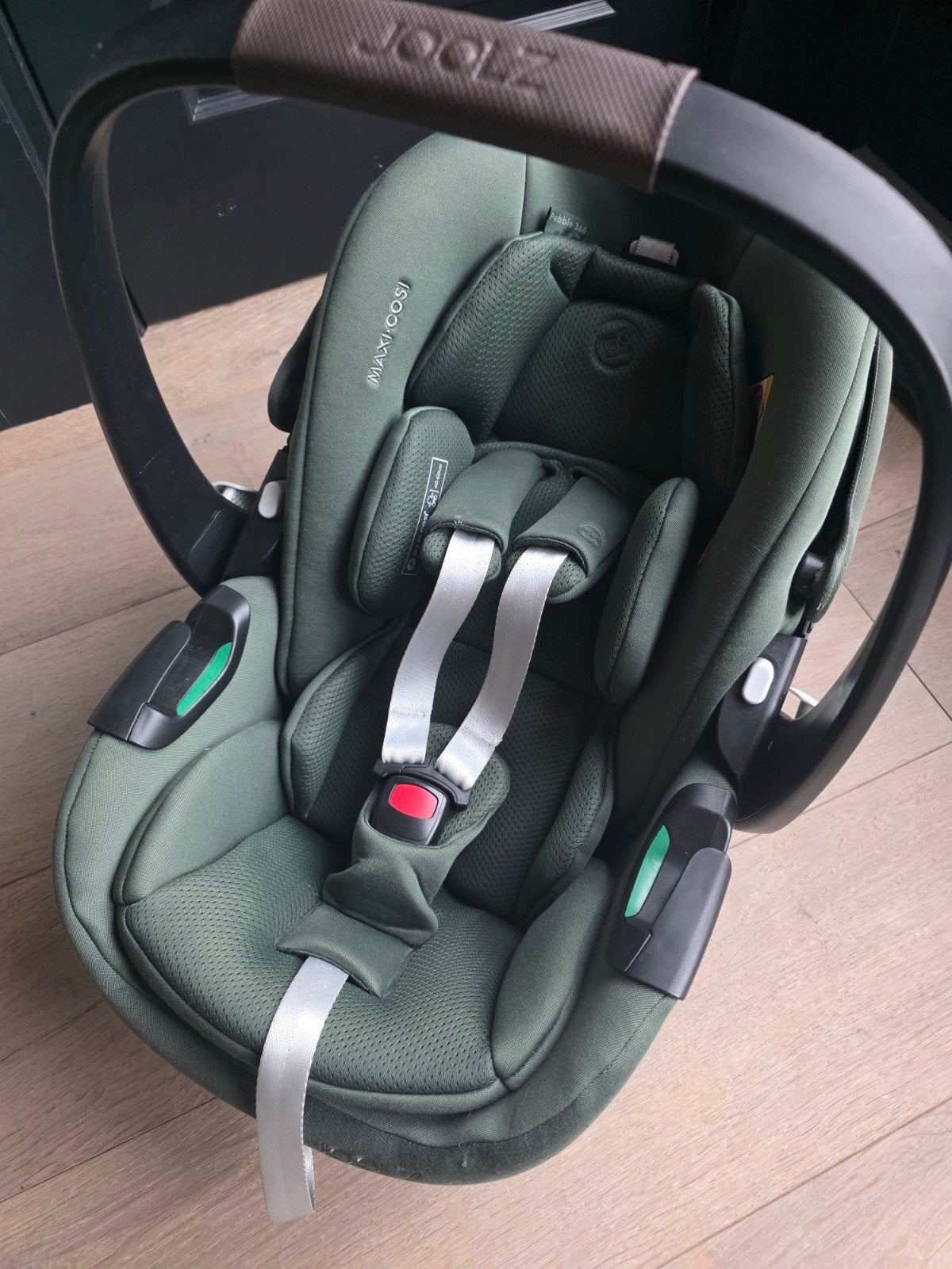 Maxi-Cosi x Joolz autostoel pebble 360 pro - Groen - Zo goed, Autogordel of Isofix, Zo goed als nieuw, 0 t/m 13 kg, Maxi-Cosi